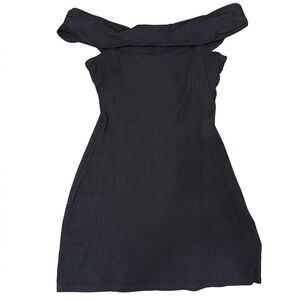 Klesis Off The Shoulder Black Dress L